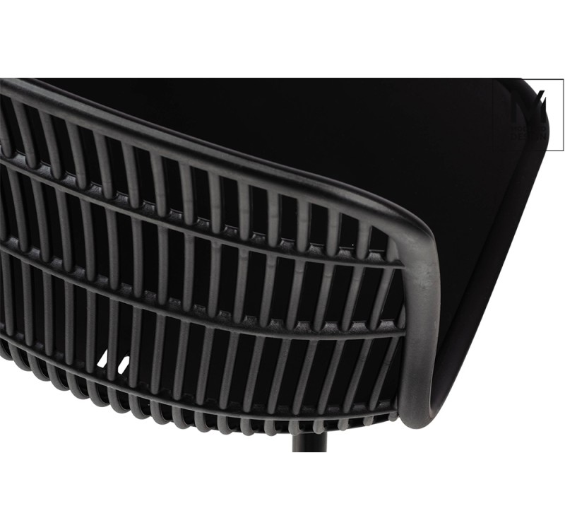 MODESTO krzesło BASKET czarne - polipropylen