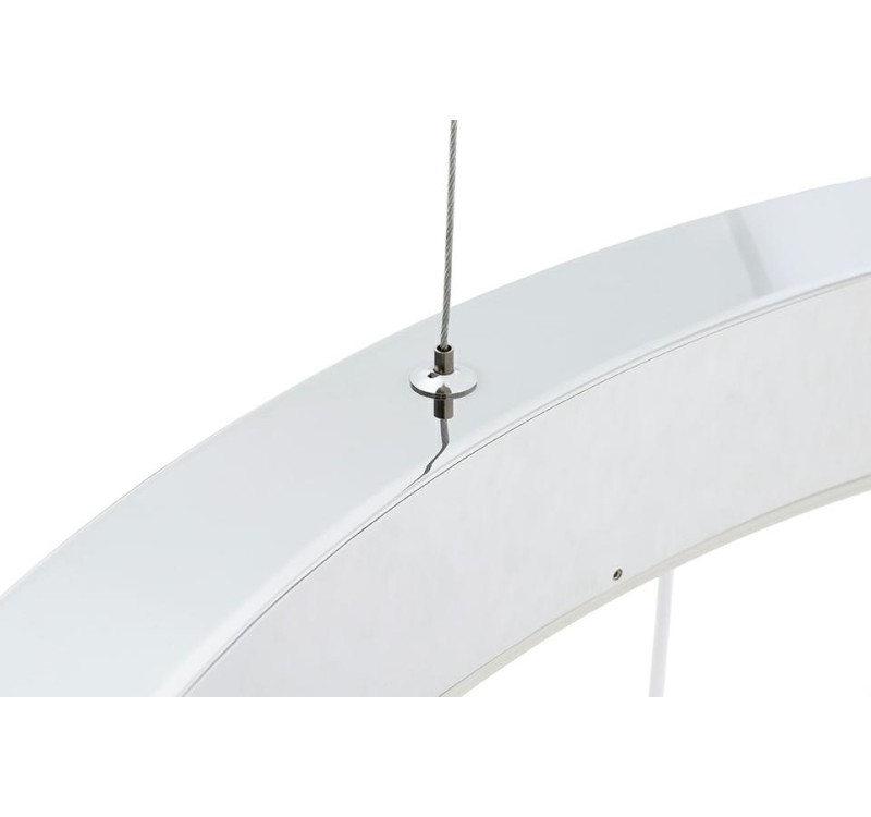Lampa wisząca RING 60 srebrna - LED, stal polerowana