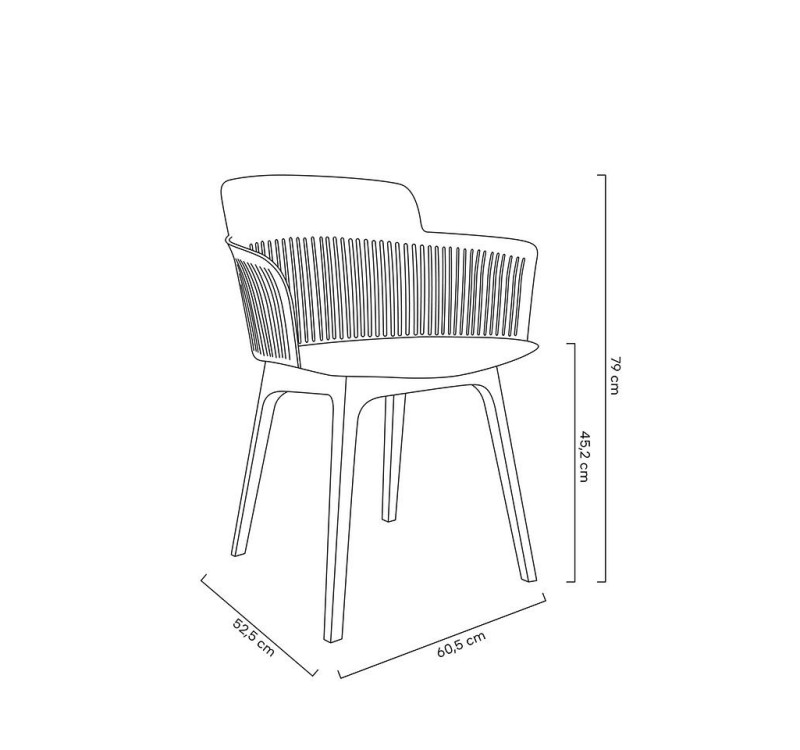 Krzesło TORRE czarne