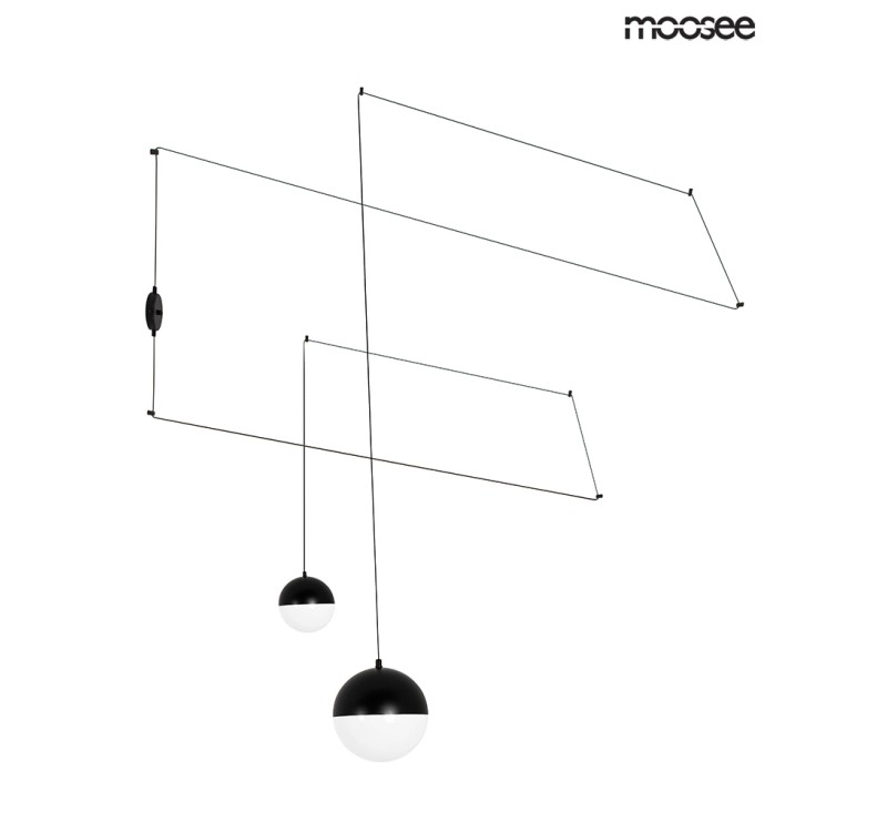 MOOSEE lampa ścienna BOWL DUO czarna