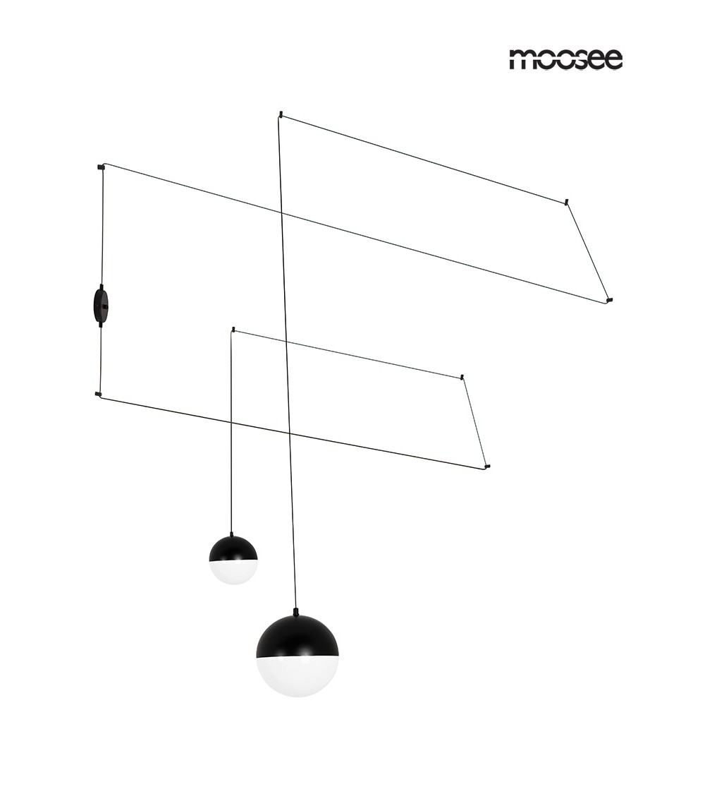 MOOSEE lampa ścienna BOWL DUO czarna