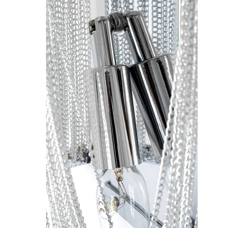 Lampa ścienna ATLANTA WALL 2 - aluminium, stal