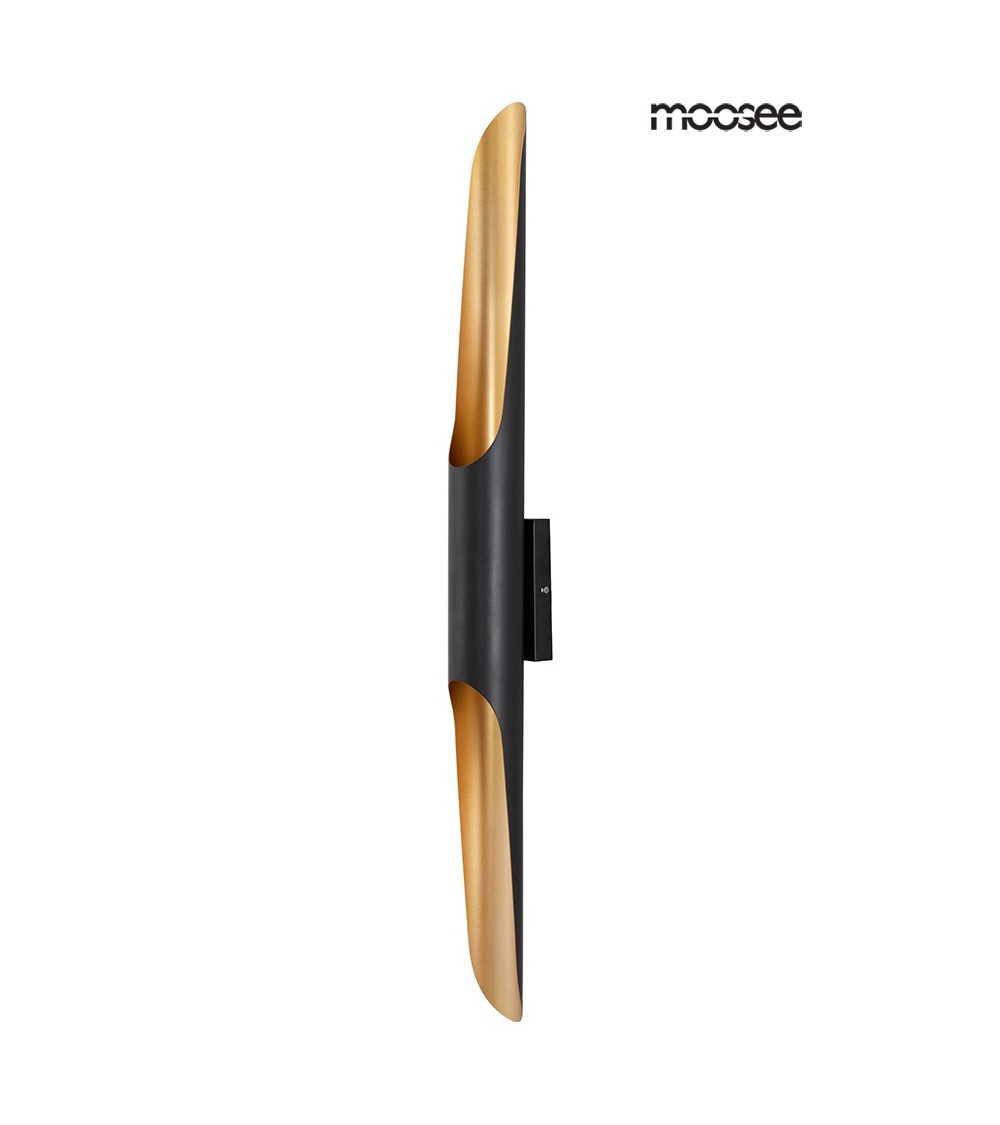 MOOSEE lampa ścienna CONTEO WALL czarna / złota