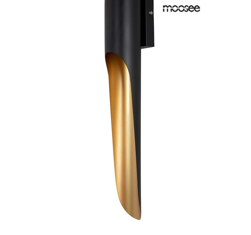 MOOSEE lampa ścienna CONTEO WALL czarna / złota