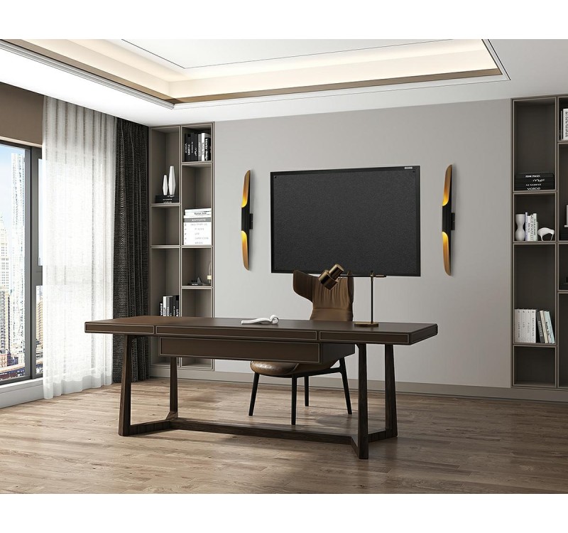 MOOSEE lampa ścienna CONTEO WALL czarna / złota