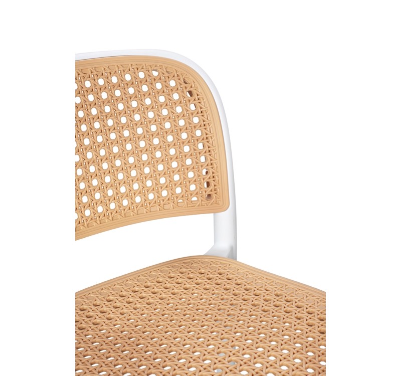 Krzesło barowe WICKY białe