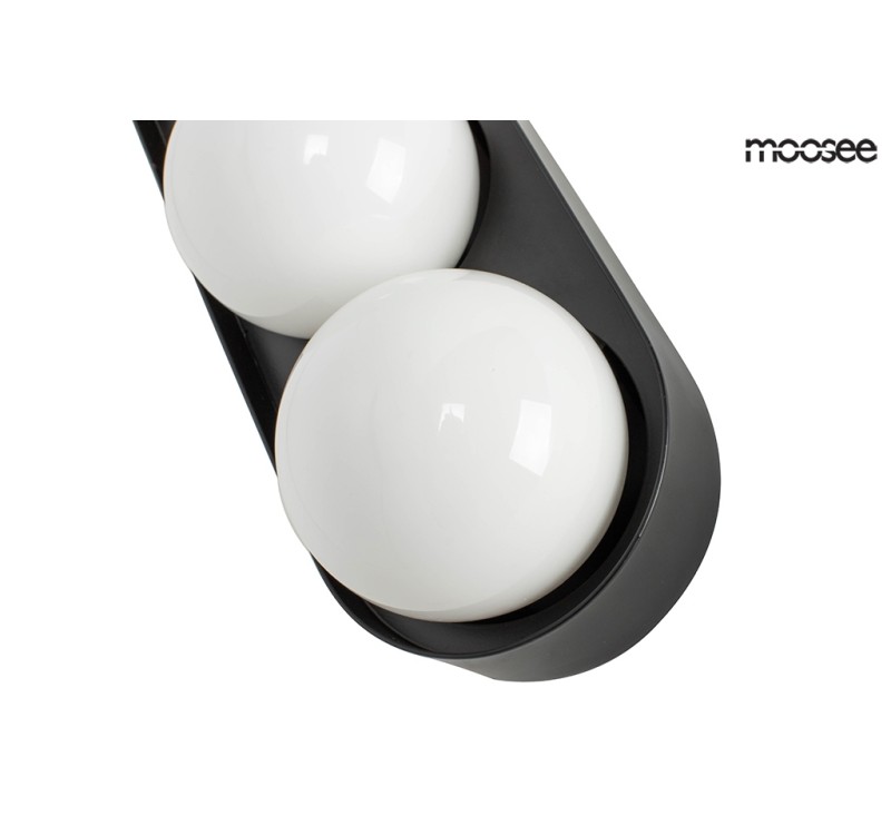 MOOSEE lampa ścienna DROPS 3 czarna