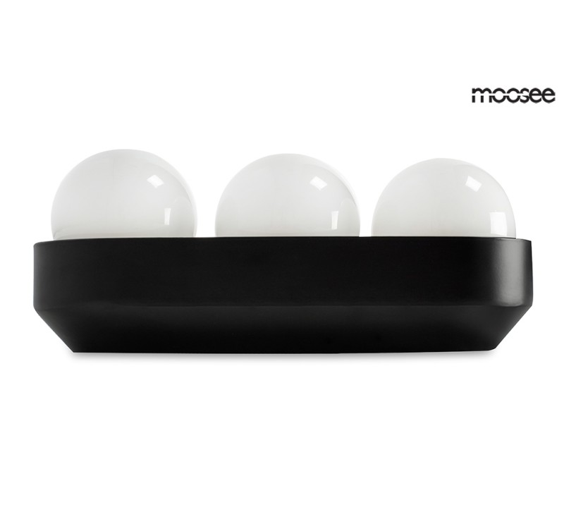 MOOSEE lampa ścienna DROPS 3 czarna
