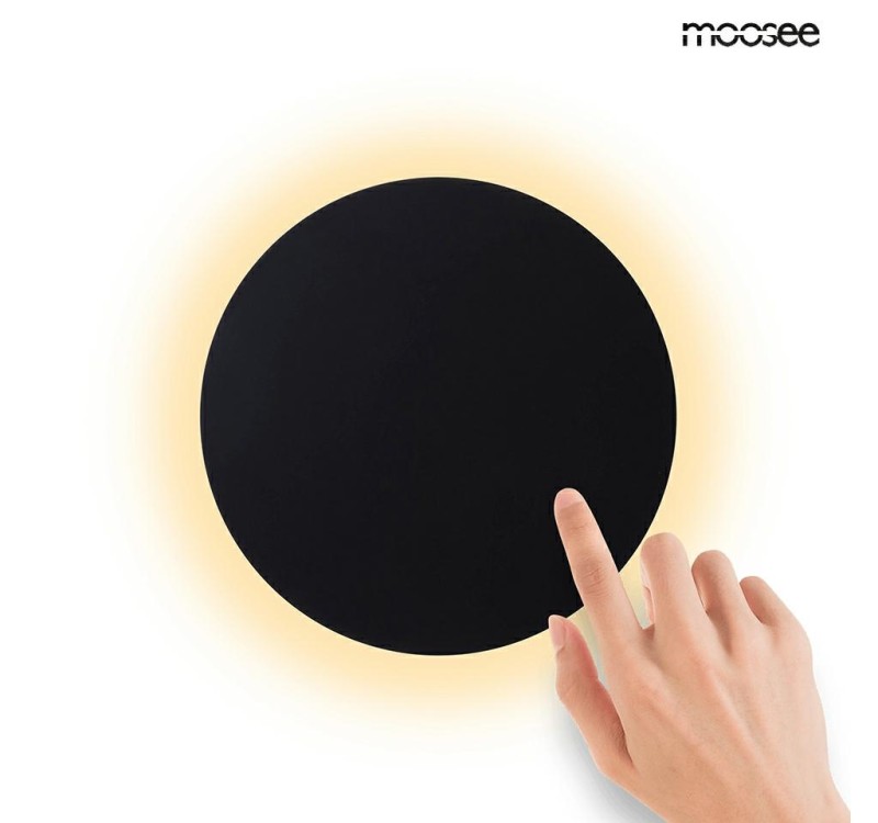 MOOSEE lampa ścienna SHADOW SUN 25 czarna