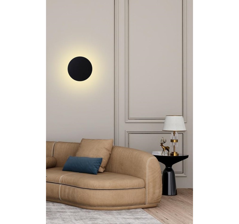 MOOSEE lampa ścienna SHADOW SUN 25 czarna