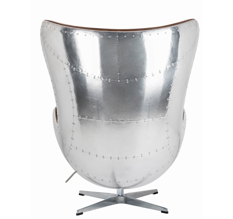 Fotel EGG AVIATOR PU brązowy