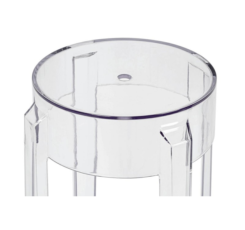 Krzesło barowe CHARLES 76 transparentne - poliwęglan