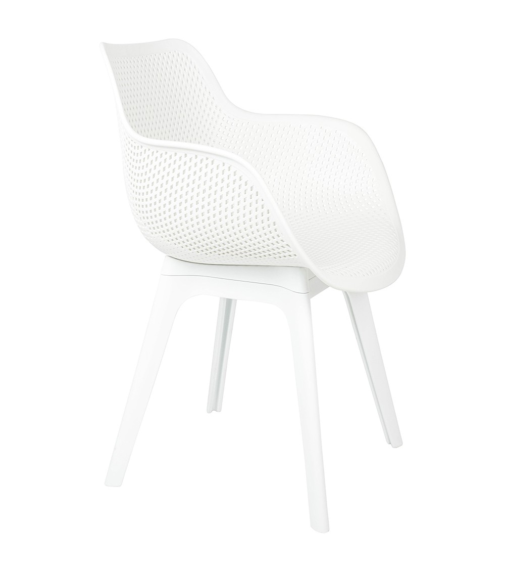 Krzesło LANDI białe - polipropylen