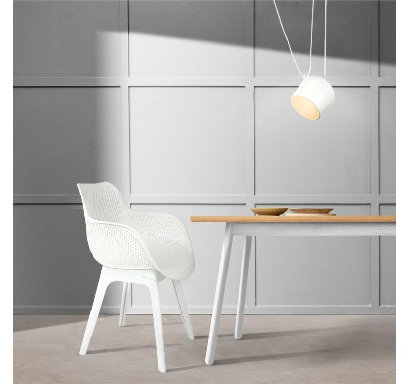 Krzesło LANDI białe - polipropylen