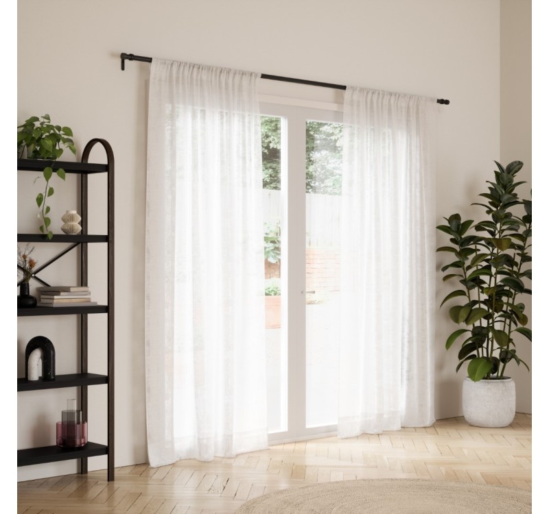 UMBRA pojedynczy karnisz CAPPA  91-168 cm szczotkowana czerń