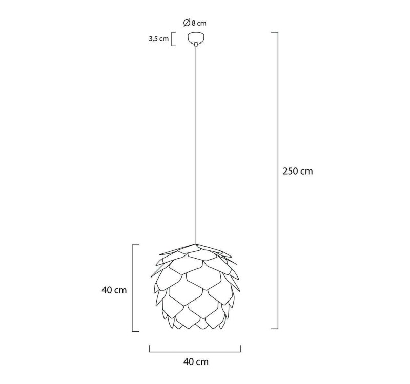 MOOSEE lampa wisząca SZYSZKA CONO 43