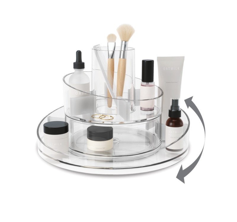 UMBRA organizer do kosmetyków CASCADA przezroczysty