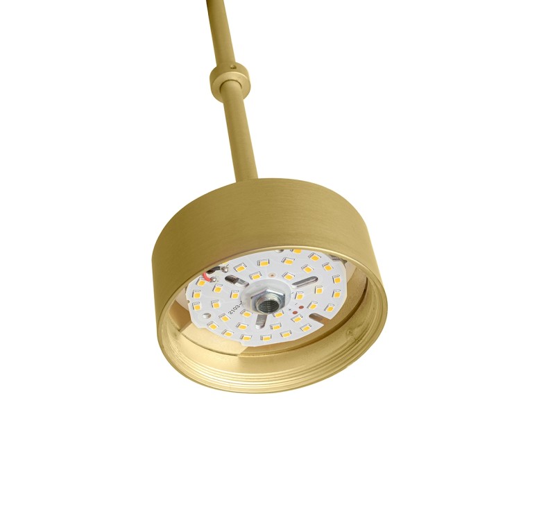 MOOSEE lampa wisząca CAPRI LINE 3 złota   - 180 LED, aluminium, szkło