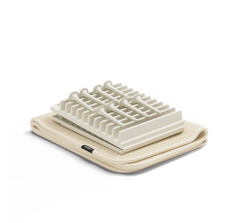 UMBRA suszarka do naczyń UDRY z matą beżowa