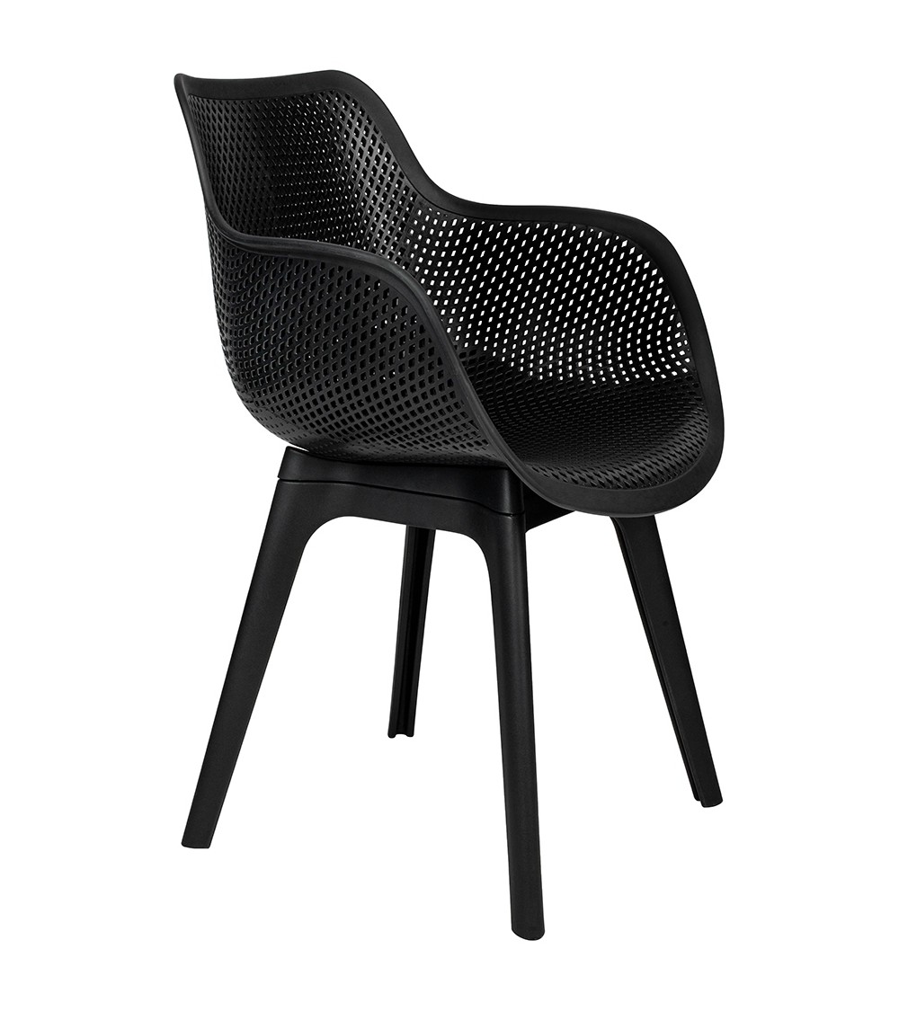 Krzesło LANDI czarne - polipropylen