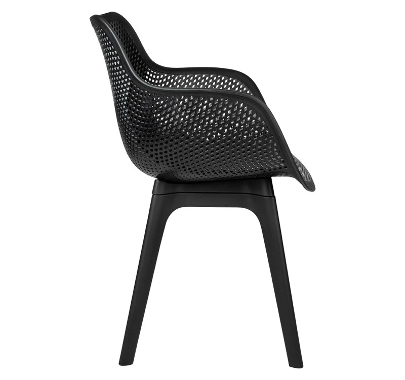 Krzesło LANDI czarne - polipropylen