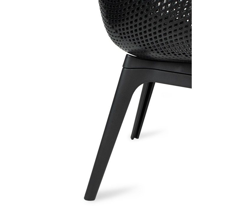 Krzesło LANDI czarne - polipropylen