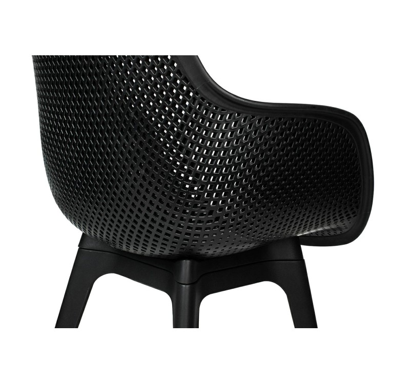 Krzesło LANDI czarne - polipropylen