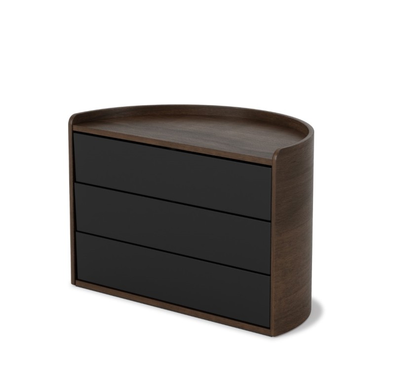 UMBRA pojmenik na biżuterię MOONA czarny  orzech