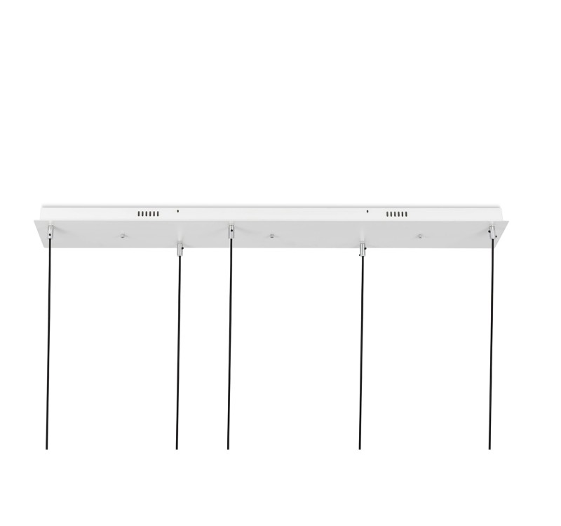 MOOSEE lampa wisząca CAPRI LINE 5 złota   - 300 LED, aluminium, szkło