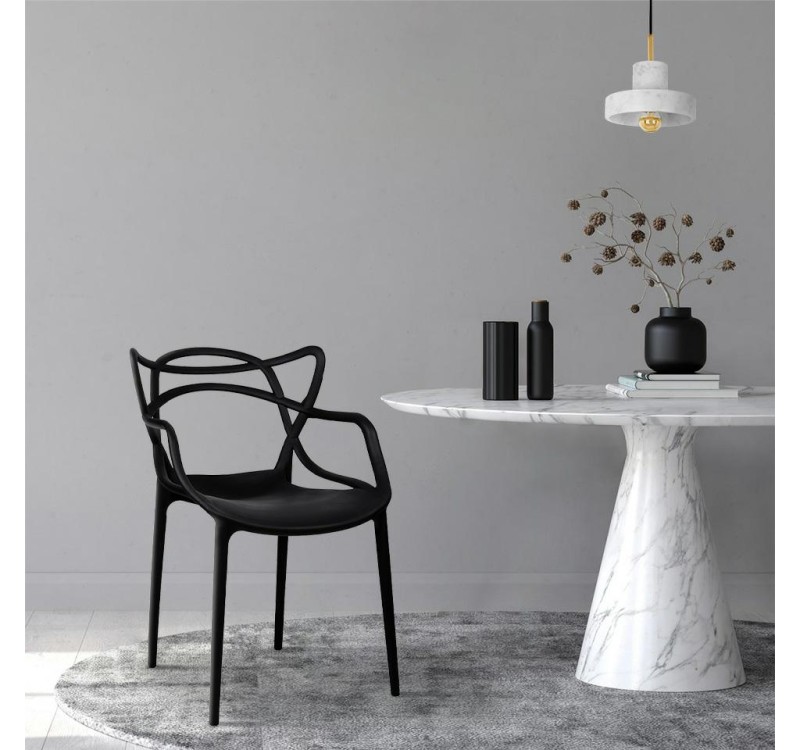 Krzesło HILO PREMIUM czarne - polipropylen