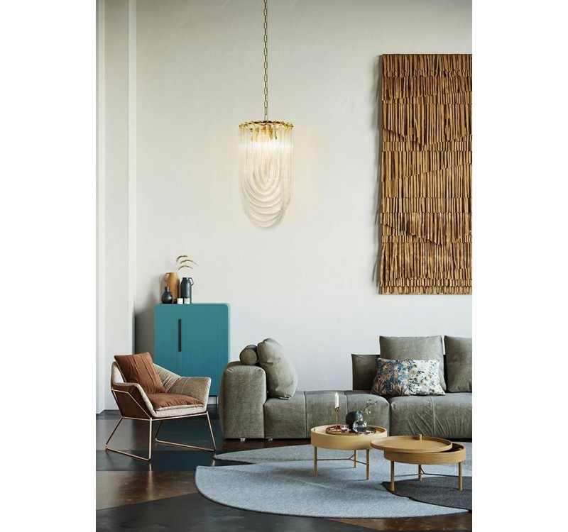 MOOSEE lampa wisząca MURANO S złota