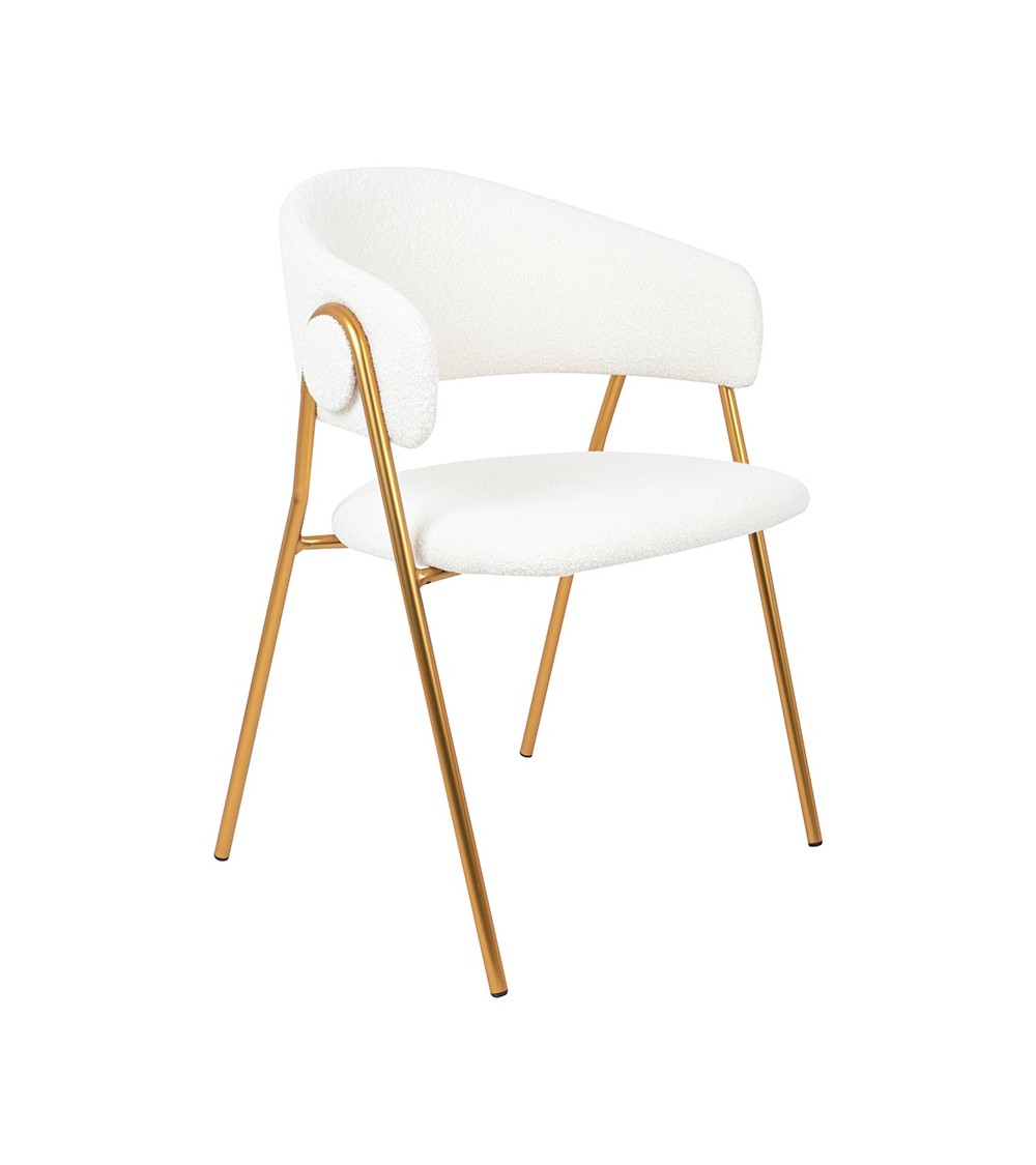 Krzesło VERSO BOUCLE białe