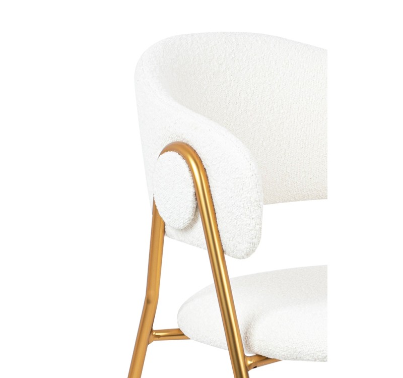 Krzesło VERSO BOUCLE białe