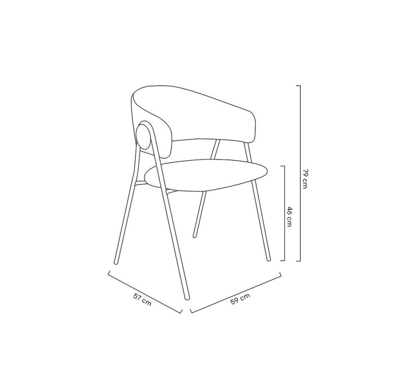 Krzesło VERSO BOUCLE białe