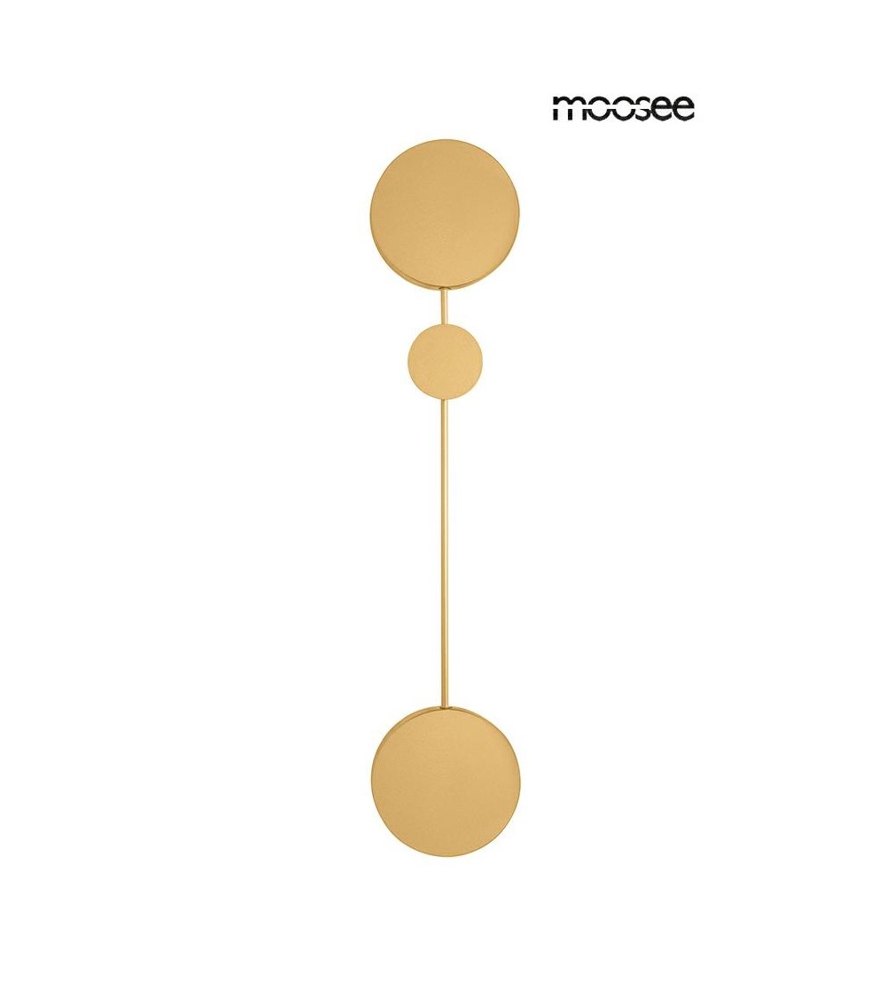 MOOSEE lampa ścienna SHADOW 2 złota
