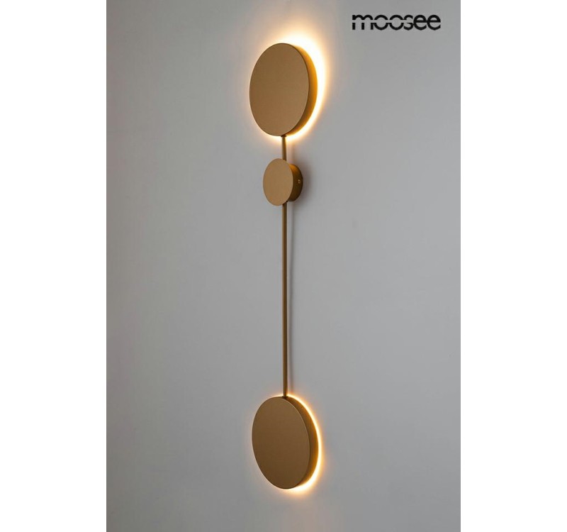 MOOSEE lampa ścienna SHADOW 2 złota