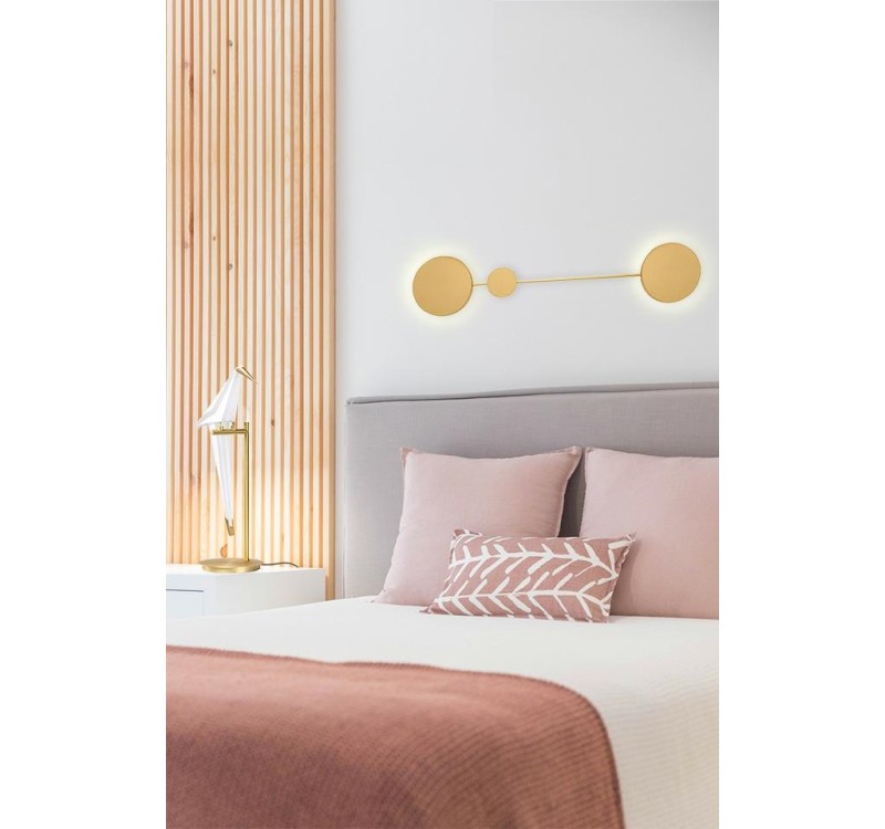 MOOSEE lampa ścienna SHADOW 2 złota