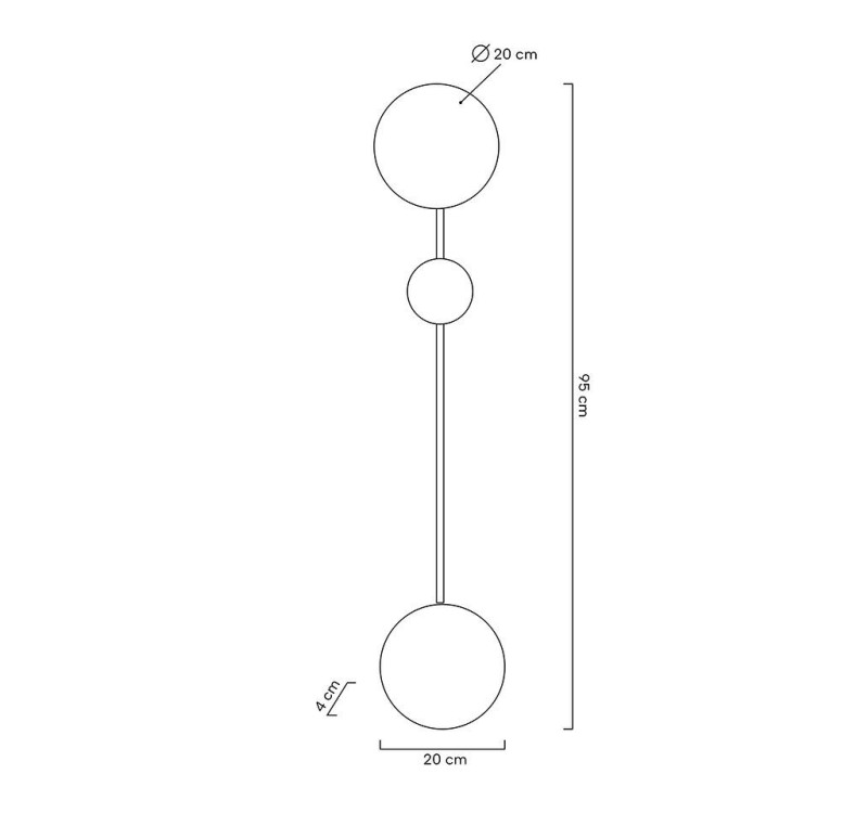 MOOSEE lampa ścienna SHADOW 2 złota