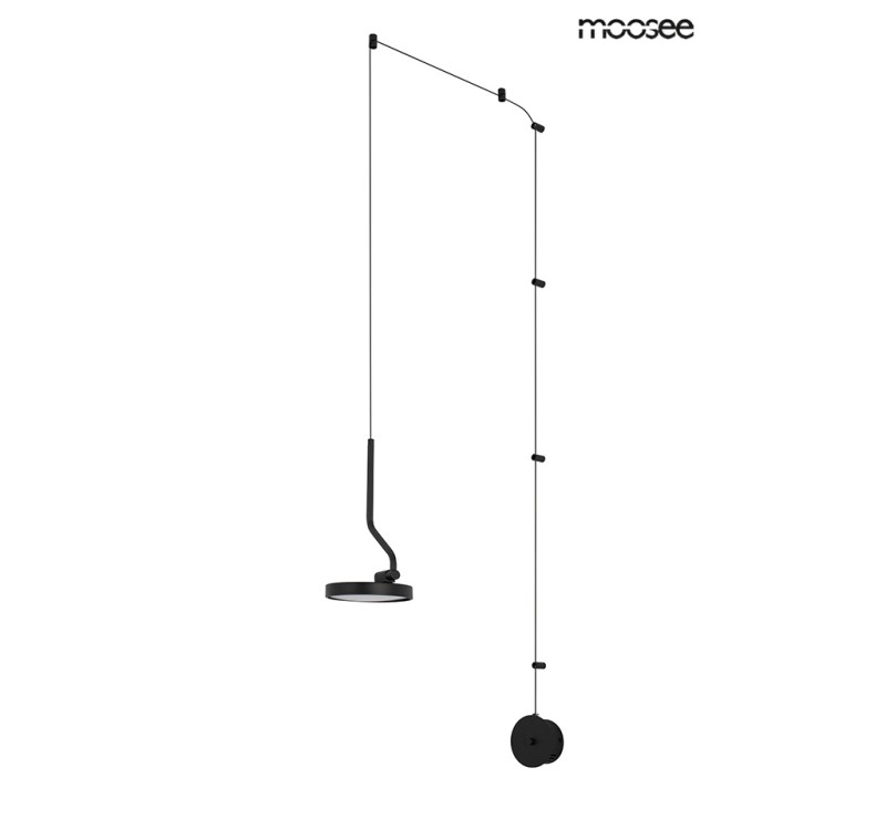 MOOSEE lampa ścienna FLAT czarna