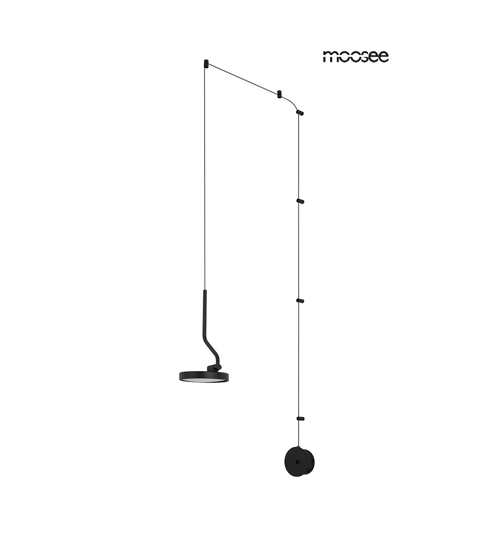 MOOSEE lampa ścienna FLAT czarna