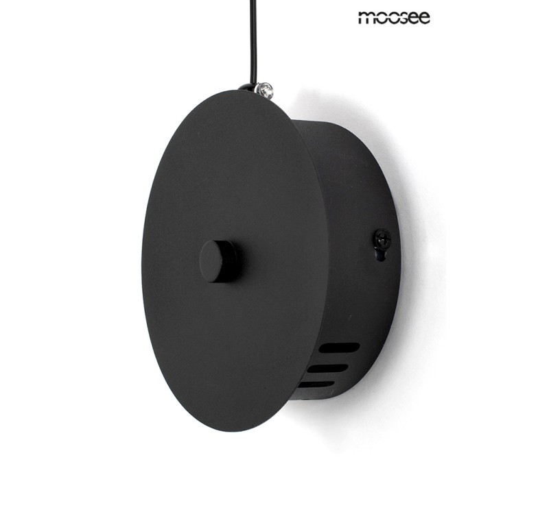MOOSEE lampa ścienna FLAT czarna