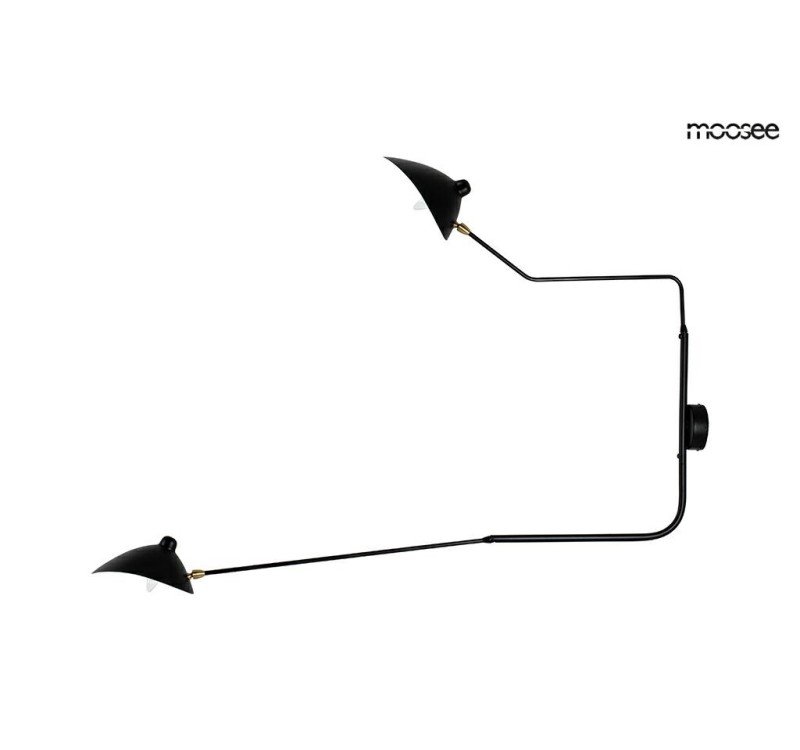 MOOSEE lampa ścienna RAVEN 2 - aluminium, stal węglowa