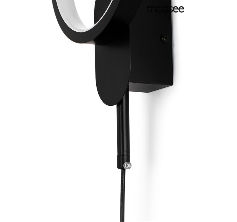 MOOSEE lampa ścienna COMO czarna