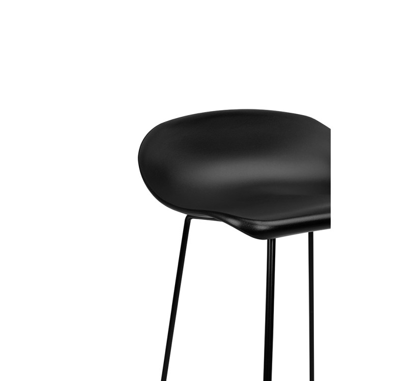 Krzesło barowe ROLF czarne 76