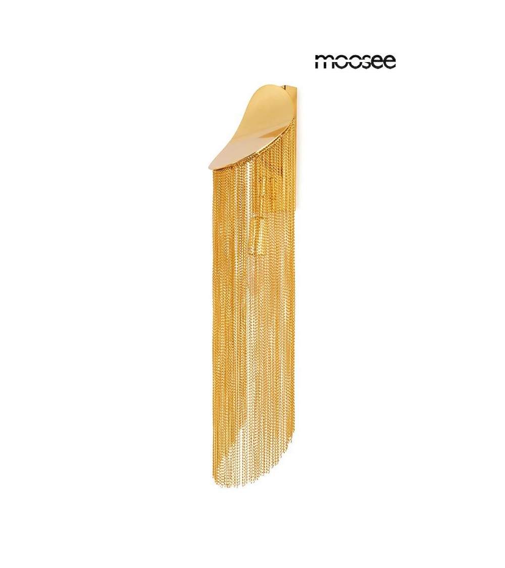 MOOSEE lampa ścienna LAMBADA łańcuszki złota