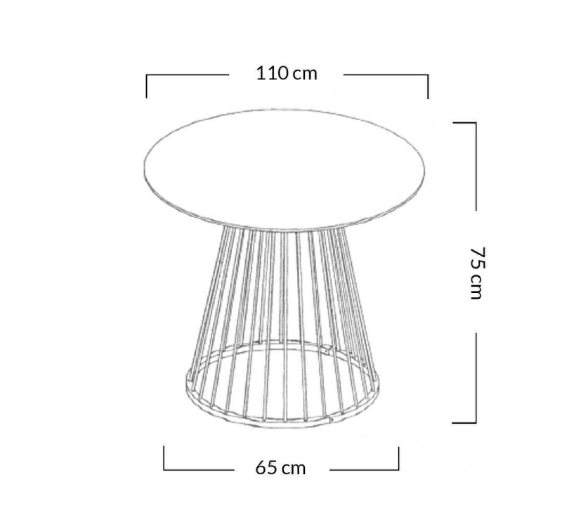 Stół GLAM WALNUT 110 - fornir orzechowy, chromowana podstawa