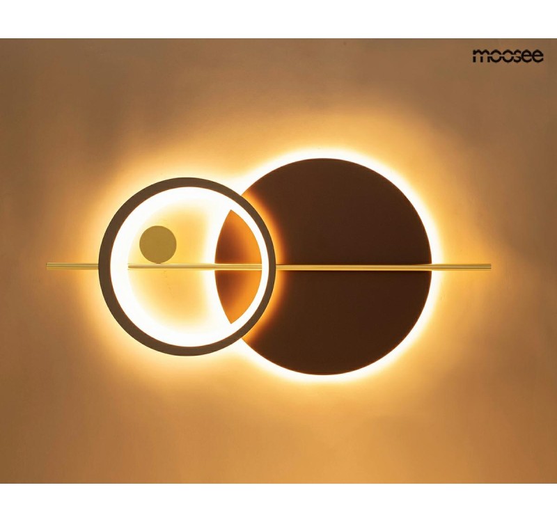 MOOSEE lampa ścienna MOONS złota