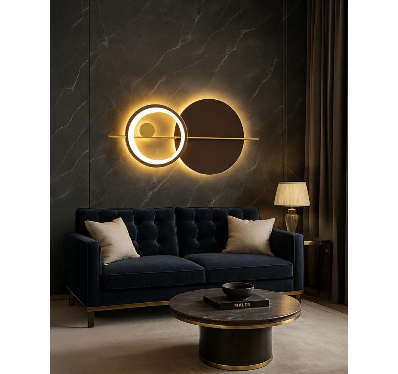 MOOSEE lampa ścienna MOONS złota