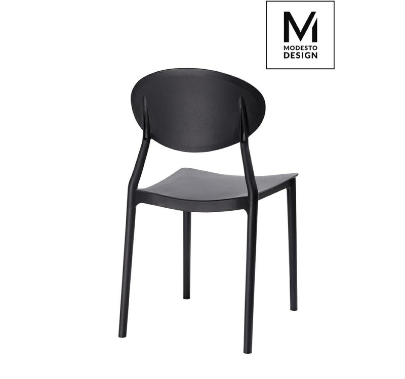 MODESTO krzesło FLEX czarne - polipropylen