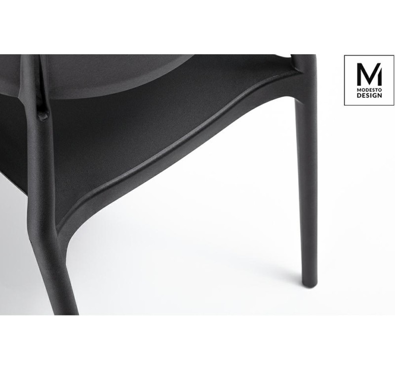MODESTO krzesło FLEX czarne - polipropylen